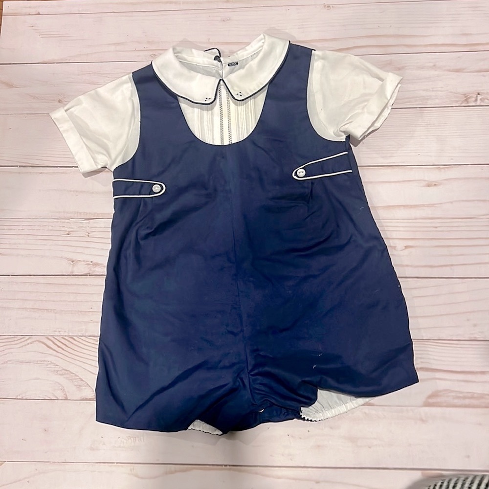 6 month Petite Ami collared romper